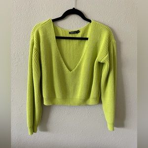 boohoo crop top sweater